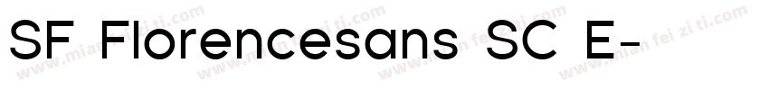 SF Florencesans SC E字体转换